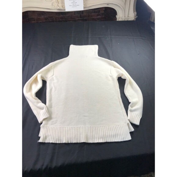 Chaps Women’s Petite XL Cable Knit Turtleneck Sweater Cream Ivory Off-White - Picture 16 of 16